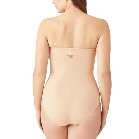 Wacoal NWT size 36C nude Red Carpet Strapless Shaping Bodybriefer style 801219 - Picture 5 of 7